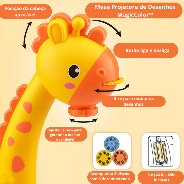 Mesa Projetora de Desenhos MagicColor™  - Frete Grátis + Brinde Exclusivo!