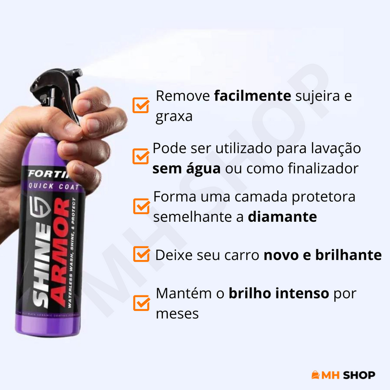 Spray de Revestimento Automotivo Nano Cerâmico 3 em 1 Shine