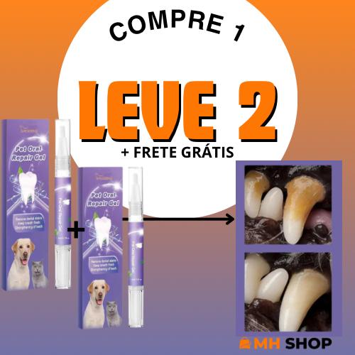 Gel Oral Repair Ultrapotente™ - Removedor de Manchas e Bactérias Dentárias Para Pet [COMPRE 1 - LEVE 2]