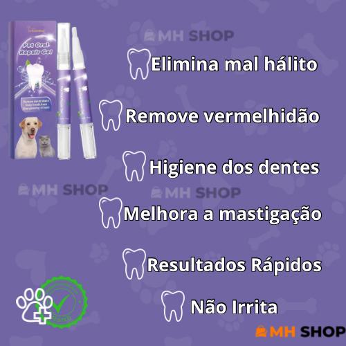 Gel Oral Repair Ultrapotente™ - Removedor de Manchas e Bactérias Dentárias Para Pet [COMPRE 1 - LEVE 2]