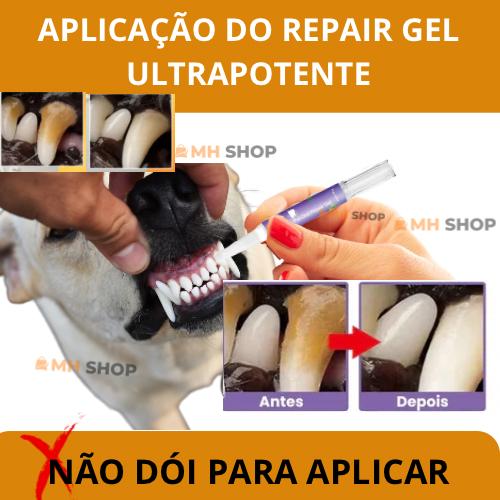 Gel Oral Repair Ultrapotente™ - Removedor de Manchas e Bactérias Dentárias Para Pet [COMPRE 1 - LEVE 2]