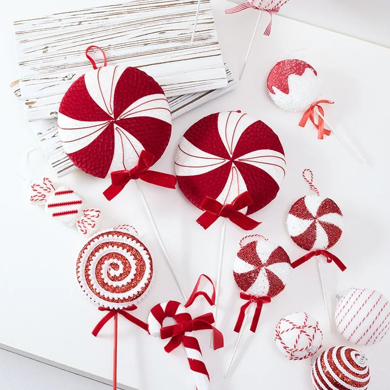 PINGENTE PARA ÁRVORE DE NATAL - PIRULITOS NATALINOS