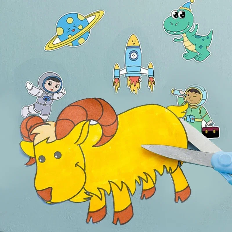 Bobina Criativa de Desenhos Adesivos ColorMax™ (3 metros e + de 1000 desenhos!)