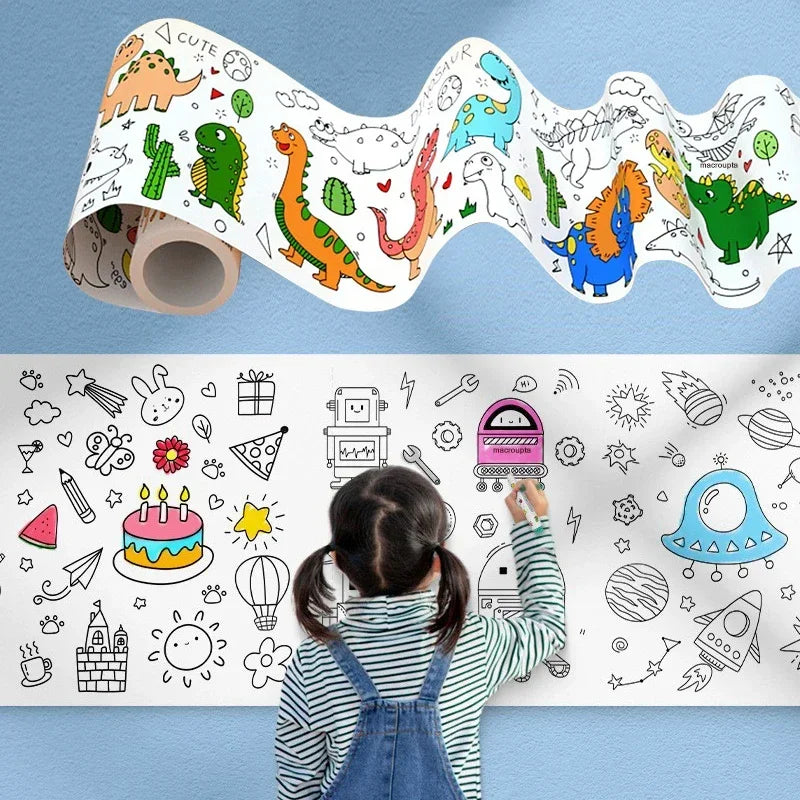 Bobina Criativa de Desenhos Adesivos ColorMax™ (3 metros e + de 1000 desenhos!)