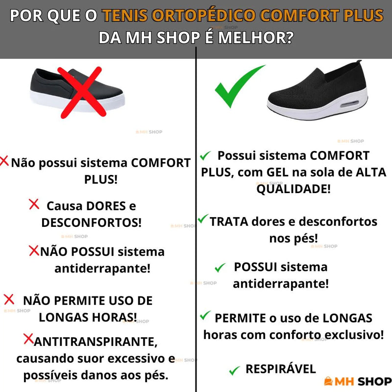 Tênis Ortopédico Comfort Plus [PROMOÇÃO DE DIA DAS MÃES 🔥]