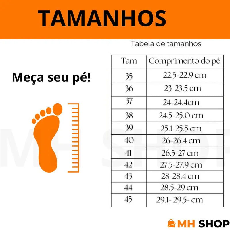 Tênis Ultra Slim - Pisada Natural e Ortopédico