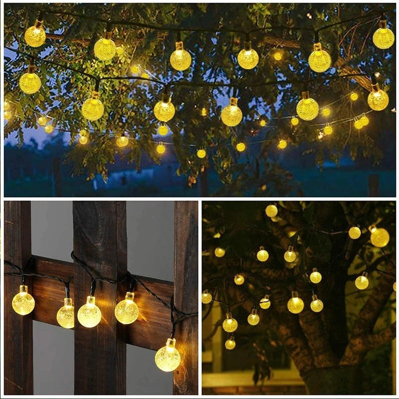 VARAL DE LUZES - ILUMINAÇÃO SOLAR