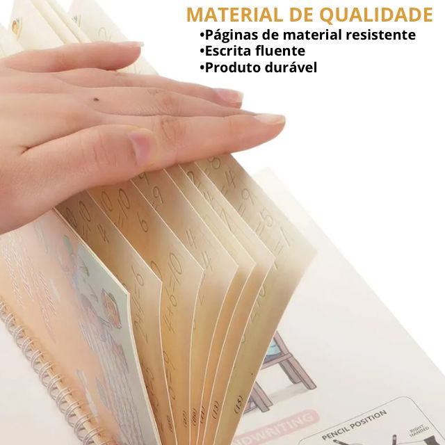 Kit 04 Cadernos de Caligrafia Mágicos  - Magic Book™