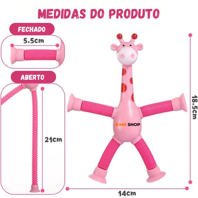 Kit 04 Gira Flex™ - Girafas Flexíveis com Ventosas