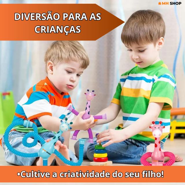 Kit 04 Gira Flex™ - Girafas Flexíveis com Ventosas