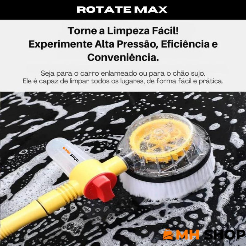 Rotate Max - Escova Giratória para Lavagem de Veículos [RESULTADO PROFISSIONAL]