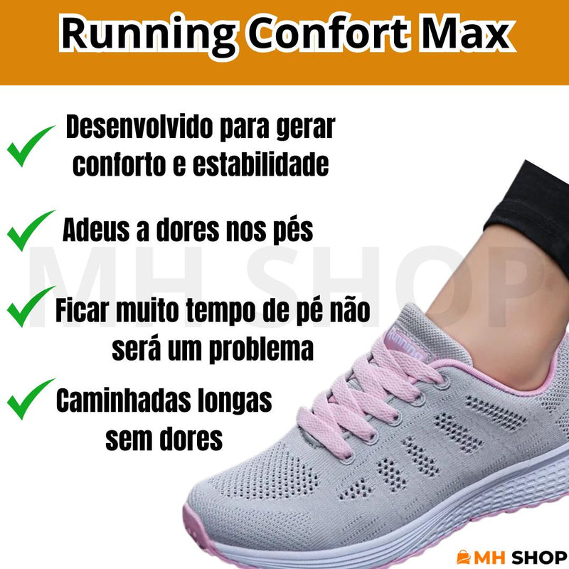 Tênis ortopédico Running Confort Max [ULTRA CONFORTÁVEL]
